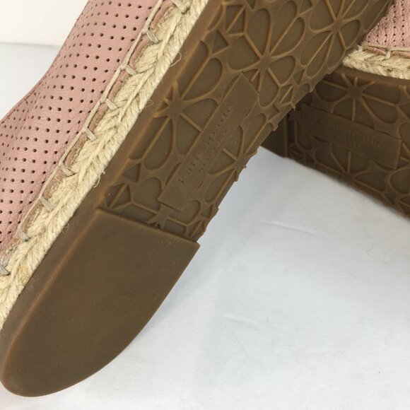Kate Spade Gianna Pink Leather Espadrilles Flats Loafers Size 10M - Picture 13 of 15